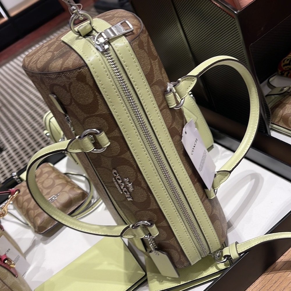Coach Rowan Satchel In Signature Canvas
SV/Khaki/Pale Lime - Picture 15 of 16